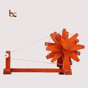 Handcrafted Wooden Charkha – Multi Color Options | Traditional Decorative Spinning Wheel Showpiece for Home & Office Décor