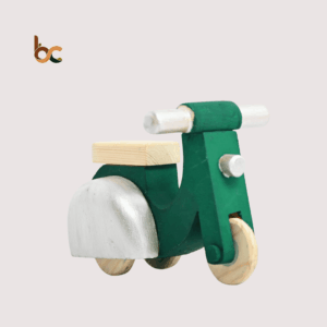 Handcrafted Wooden Scooty – Multi Color Options | Premium Toy, Decorative Wooden Scooter Showpiece for Home & Office Décor