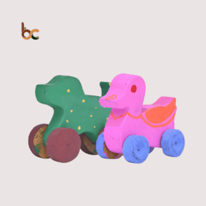 Handcrafted Wooden Animal Toy Combo (Set of 2) – Multi Design & Color Options | Kids & Decorative Toys